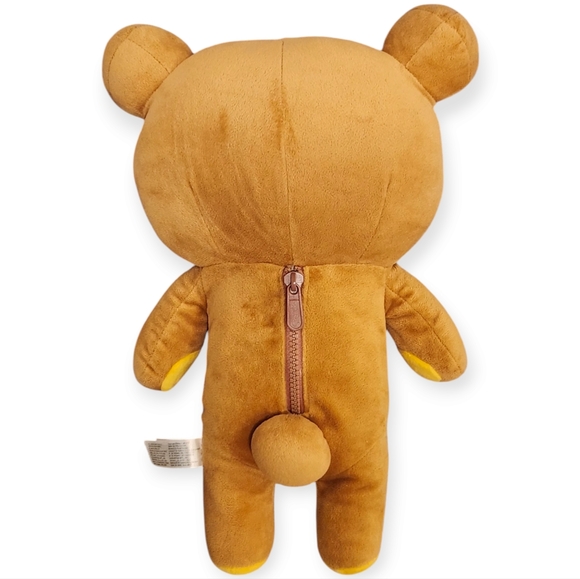 San-X Original Rilakkuma 15" Plush Bear With Back Zipper Pocket - Picture 2 of 9